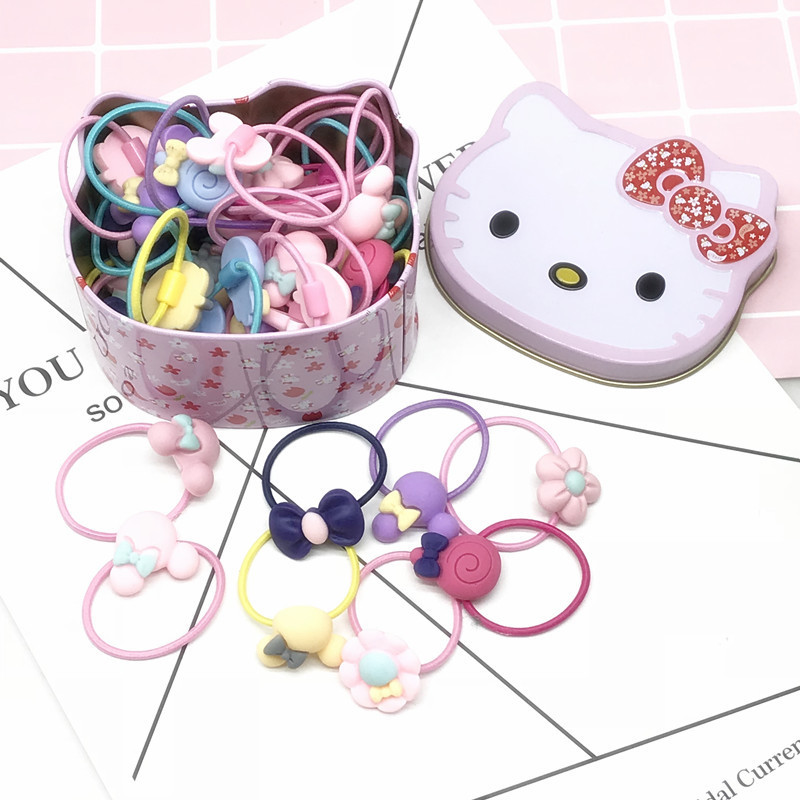 South Korean children haircut hair clip baby leather gluten not hurt, princess hair clip head flower ornament little girl hair ring hair ring