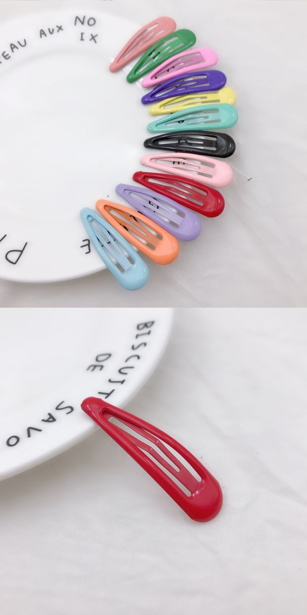 Phụ kiện tóc trẻ em Hàn Quốc mũ nền móng hoang dã kẹo màu nước giọt trẻ em BB clip bé gái kẹp tóc trâm cài tóc