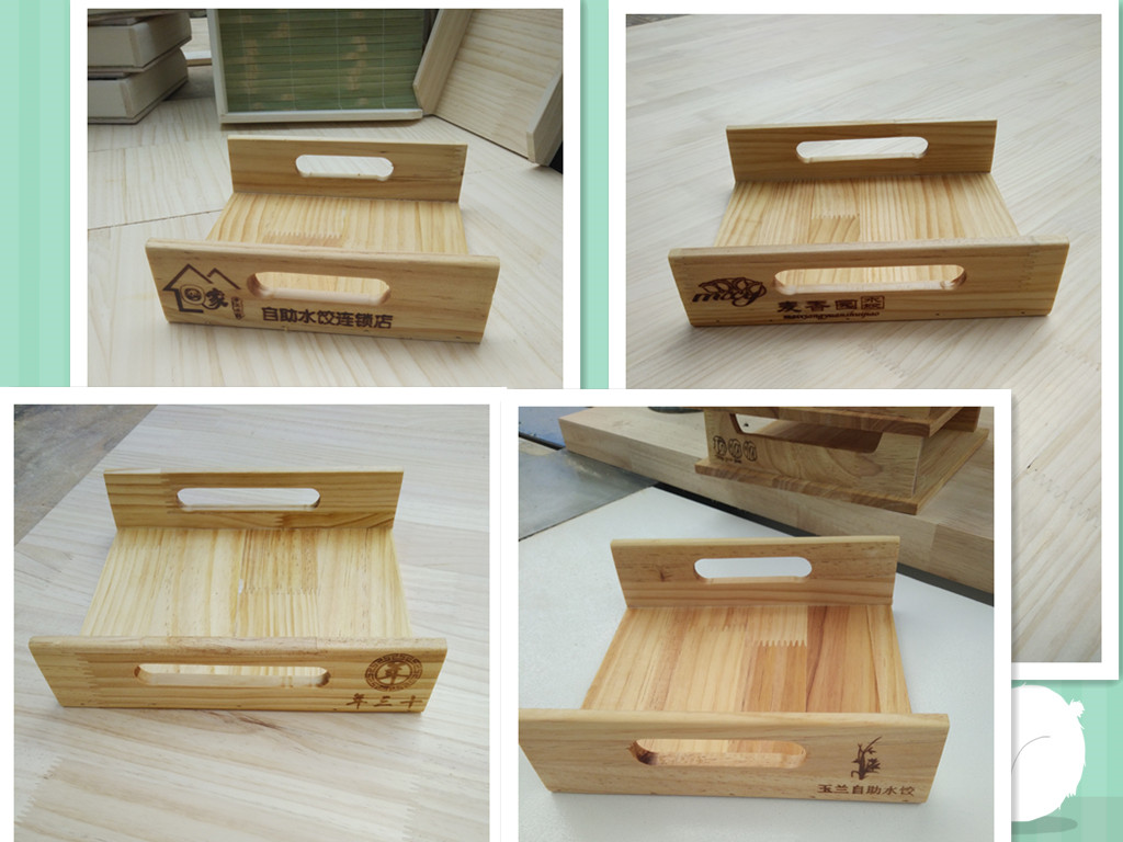 Bai Ji tấm gỗ rắn khay hình chữ nhật bánh bao tấm gỗ bánh bao tủ lạnh tủ lạnh phòng bánh bao khay gỗ mẫu đĩa gỗ đẹp