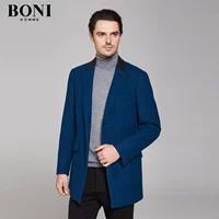 Áo khoác len nam BONI / Bornney Business Casual Slim Solid Color Long British BV64061A áo khoác jean