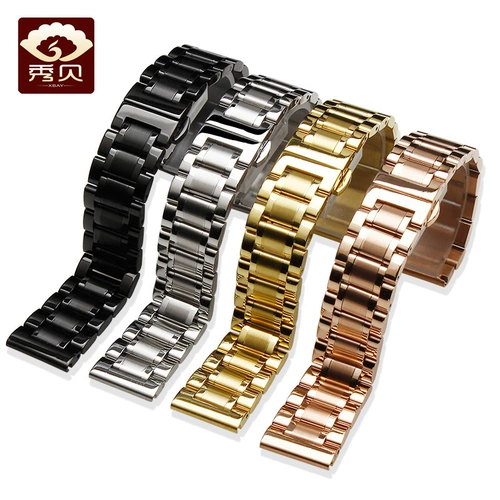 Часы, стальной ремешок подходит для мужчин и женщин, металлический ремешок для часов из нержавеющей стали, 20mm