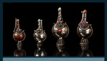 Tibet Nepal handicraft white copper vintage plain handmade snuff bottle small snuff bottle