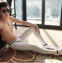 Camouflage autumn pants Mens single piece thin youth leggings cotton pants warm pants line pants lining pants slim cotton wool pants