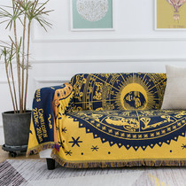 American country living room sofa towel full cover fabric Four Seasons cotton blanket cover blanket dust cover chair cushion non-slip