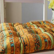 Bohemia folk cotton-linen seat cushion thick lace-up red chair seat cushion tatami mat fat pad