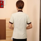 Комнатная летняя одежда для работы подходит для мужчин и женщин, короткий рукав