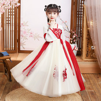 Girls Han costume Fall Cuff Long Sleeve  ⁇ Kirt Chinese Wind Girl Fallu Wonder Skirt Children 2020 New dress
