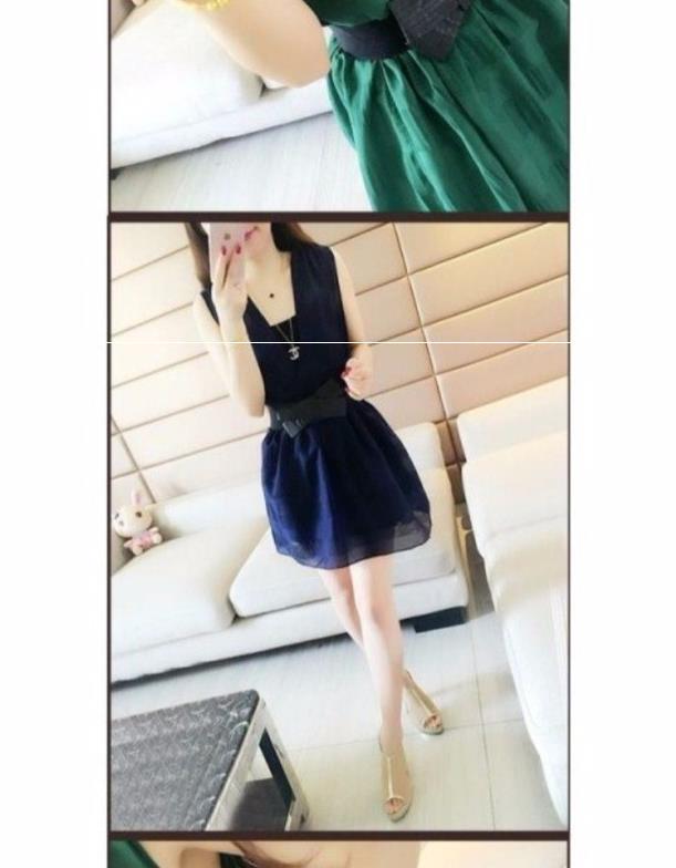 Váy ngủ nữ thời trang 2018 mới hè khí chất gợi cảm lưới mỏng Một bộ váy hai dây - A-Line Váy kiểu váy chữ a