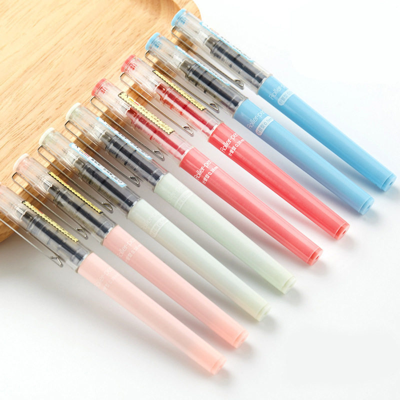 Snow Direct Liquid Ball Pen Black Red Color Neutral Pen Student Exam 0 5mm Water Pen Signature Stationery