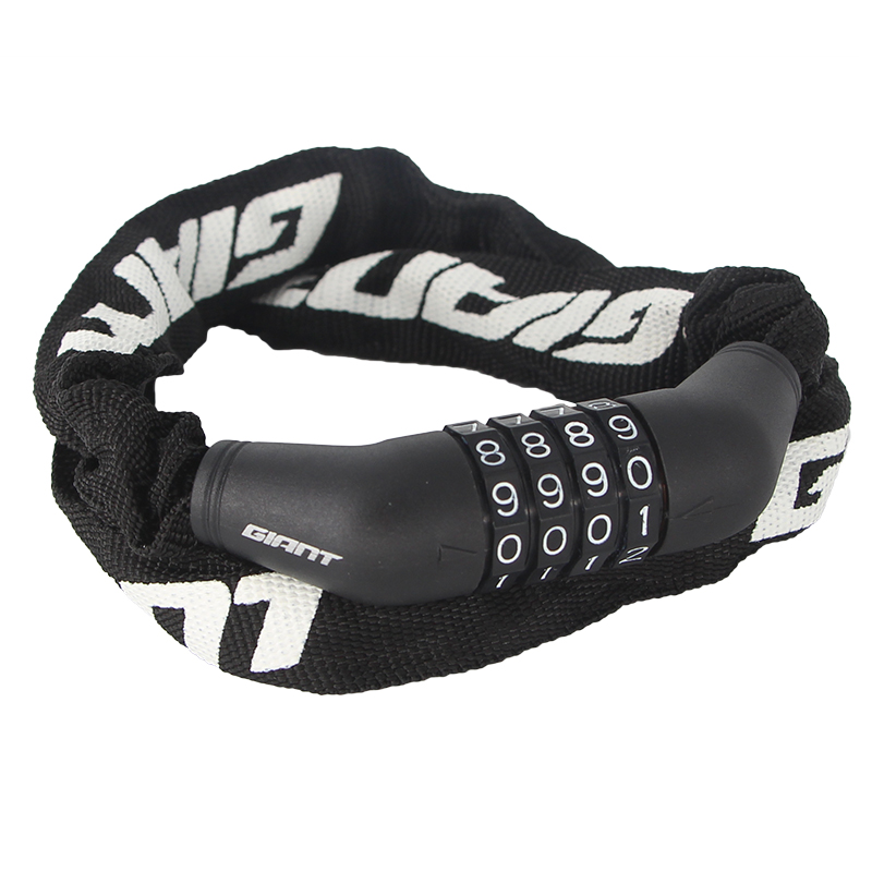 GIANT Giant password lock bicycle lock zinc alloy road bike chain lock mountain bike anti-theft lock