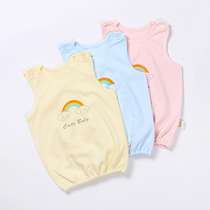 Babys beauty Qi pure cotton warm waistcoat Autumn Winter Children Underwear Thickening of the bottom Mens and Mens Players Tightness Closing Double Vest