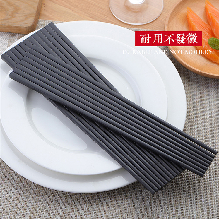 Chopsticks Home Hotels High-end Cutlery Alloy Chopsticks 10 Double Clothing Day Style Quick Son Family Non-slip Non Solid Wood Chopsticks