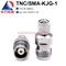 Đầu nối tần số cao Dongfang Xupu TNC/SMA-KJG-1 thép không gỉ TNC nữ đến SMA nam DC-18G Đầu nối SMA