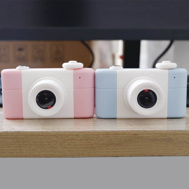 Children's camera can take pictures and videos 2 inch HD cartoon DIY small monocular digital photo video Children's toys