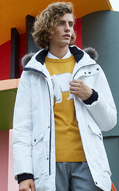 JackJones Jack Jones Áo khoác len trùm đầu 217427514 áo ấm nam