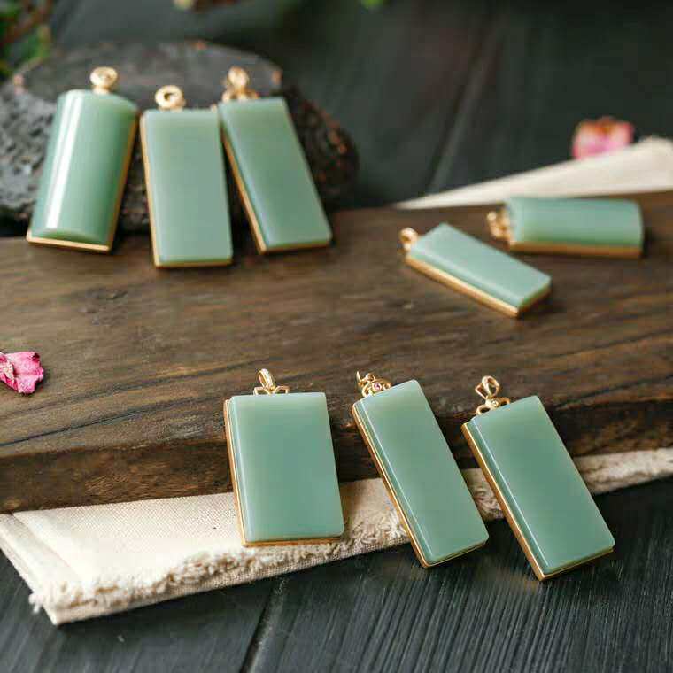 Taobao Live Mosaic Powder Green Duck Egg Green Without Structure