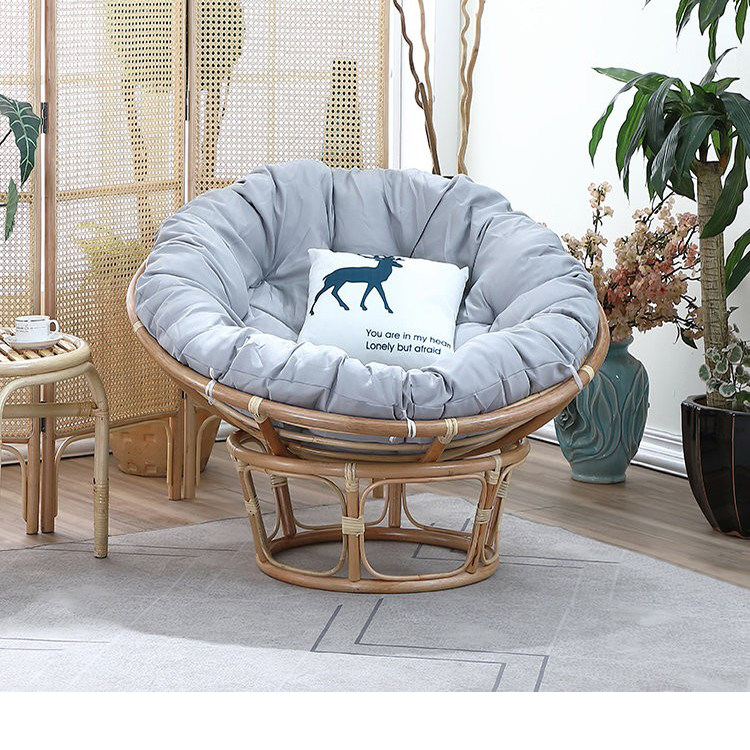Nordic Real Rattan choreography Lounge chair Single sofa chair Sleeping Chair Casual Lunch chair Sun Chair Radar Rattan chair Mind