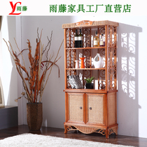 Real Vine Wine Cabinet Rattan Versatile Cabinet Vine Wood Wine Rack Vines Show Rattan Wood Bou Rack Vines Covlantique Living-room Cabinet