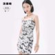 Lolipa Sweet Cool Women's Clothing 2022 Spring New Product Personalized Tie-Dye Chain Strap Dress Fashionable Elastic Waist Dress