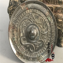 Silver light copper mirror Small round mirror Tang Mirror Han mirror Antique old bronze old mirror Antique makeup mirror Ancient mirror Simple