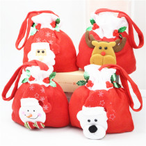 Christmas Children Small Gift Bags Cute Decoration Gift Bags Christmas Apple Packing Bags Hand Candy Bags