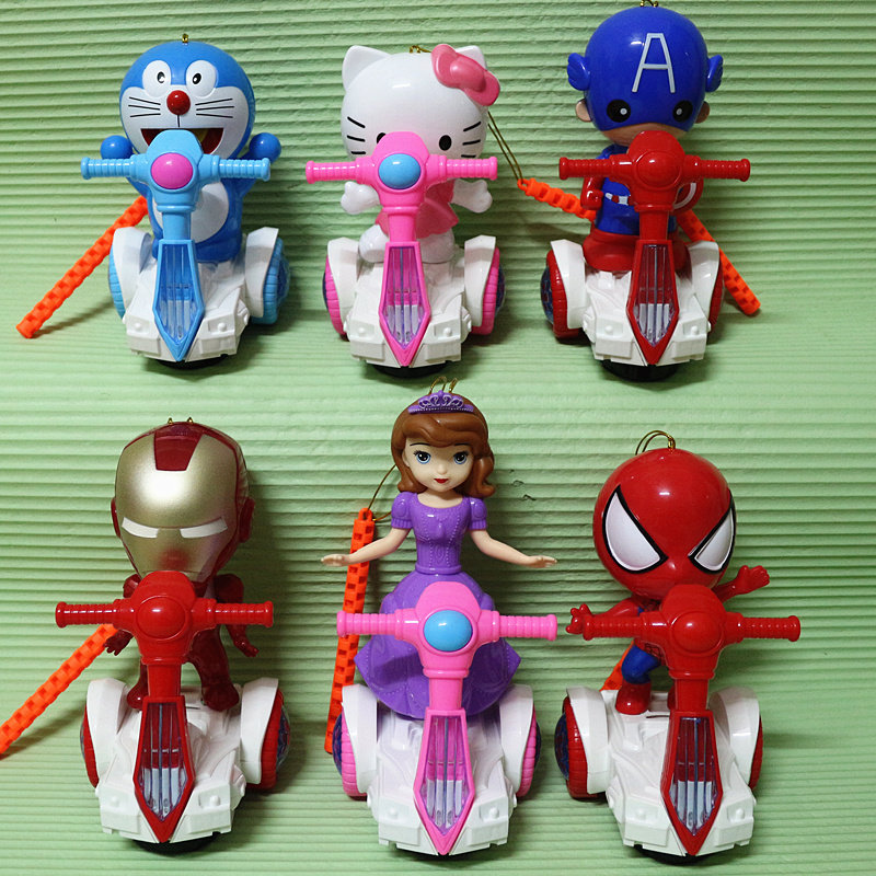 Mid-autumn lantern 2021 children's portable cartoon glowing music electric toy Ultraman universal rotating lantern