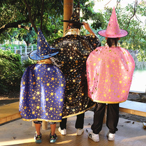 Halloween Childrens Clothing Girl Boy Cloister Adult Witch Cloak Nursery Performance Witch Costumes Props