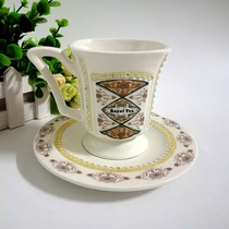 Creative espresso cup cup saucer foreign trade ceramics European style vintage milk tea cup home afternoon tea cup 80ml