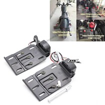 Applicable Harley XL883 1200 Breakthrough Retrofit Foldable Rear Side Card Holder Domestic License Plate Straight Lock