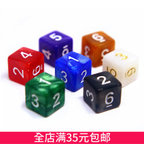 6-sided digital color mathematics teaching aids color sieve table top game nightclub dice dice board game toy accessories
