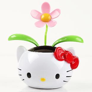 Năng lượng mặt trời tự động đung đưa hoa mặt trời lắc đầu táo hoa xe nội thất trang trí xe búp bê - Trang trí nội thất vật dụng dcor phòng ngủ