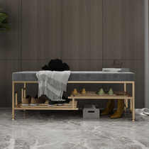 Entrance to the house Shoes Stool Home Doorway Light Lavish Wear stool in door strip stool Sitting Shoes Cabinet Nordic off the bench