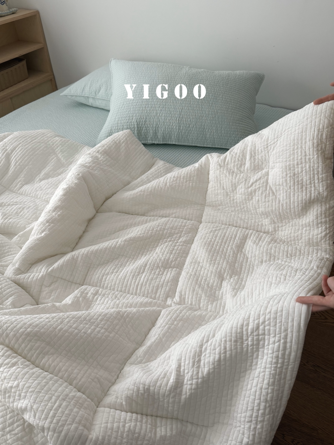 Корейское мягкое пушистое одеяло-хлеб | Простое однотонное стеганое хлопковое цельное одеяло весна-осень четыре сезона