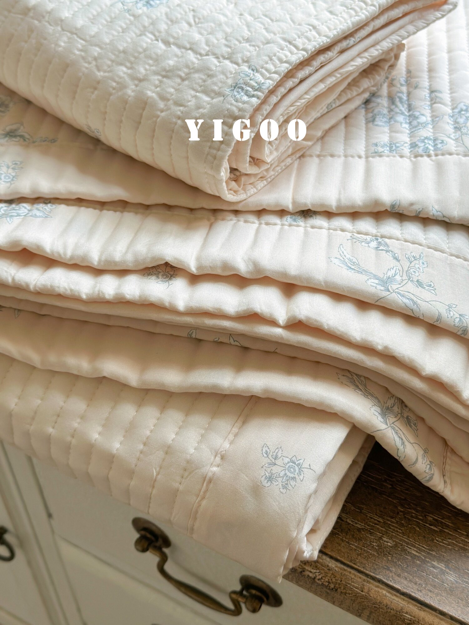 Корейское стеганое покрывало из модала с двусторонней печатью, комплект из 3 предметов с хлопковым наполнителем, охлаждающий эффект