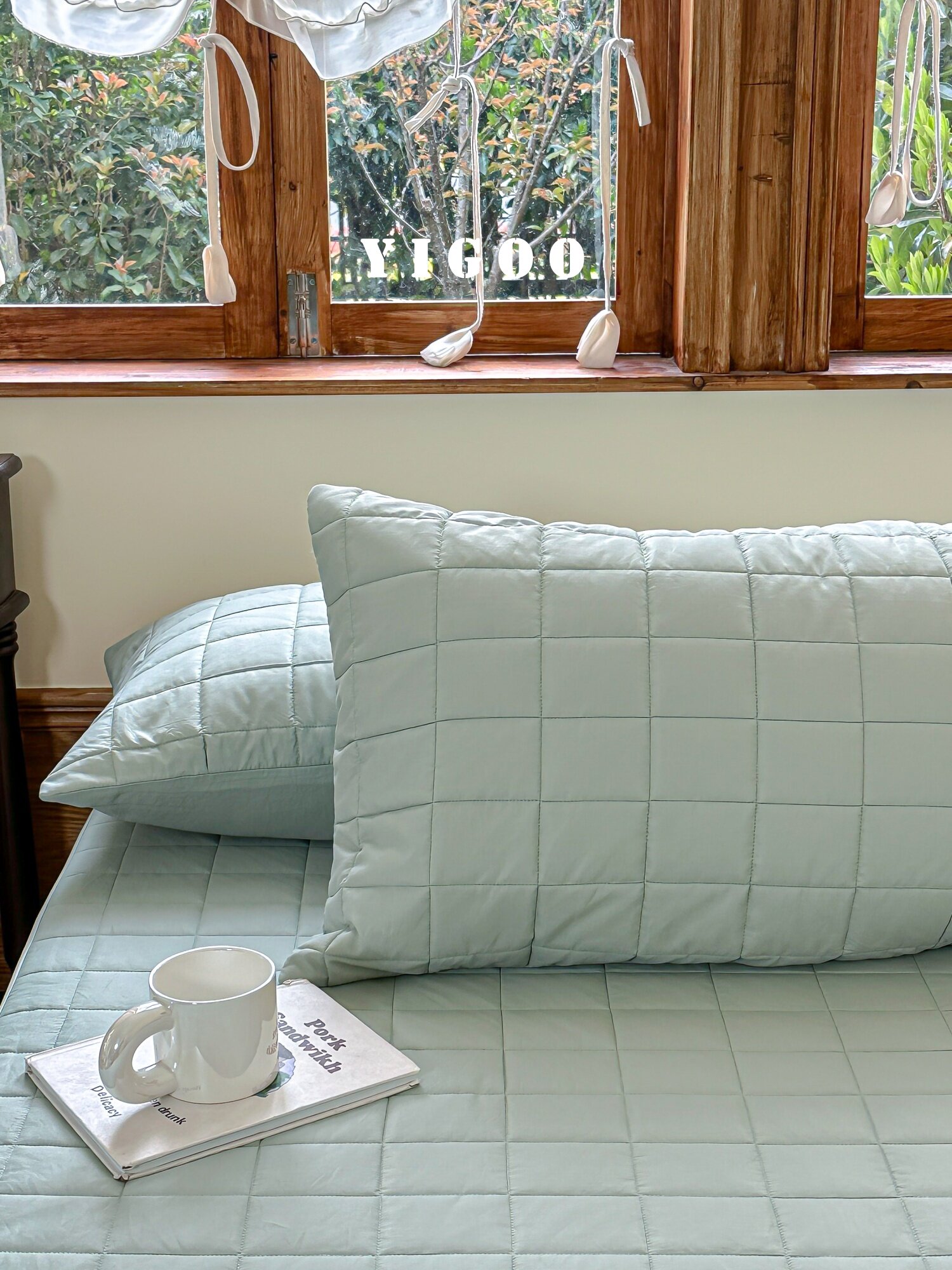 Простая мягкая стеганая простыня из тенселя и нейлона класса А с наполнителем, комплект из 3 предметов с высоким чехлом для матраса, однотонная