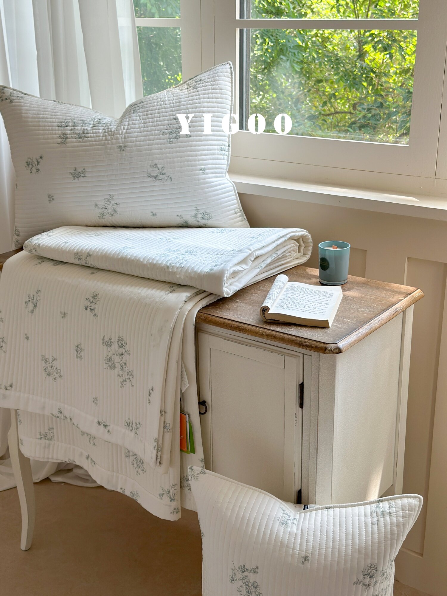 Корейское стеганое покрывало из модала с двусторонней печатью, комплект из 3 предметов с хлопковым наполнителем, охлаждающий эффект