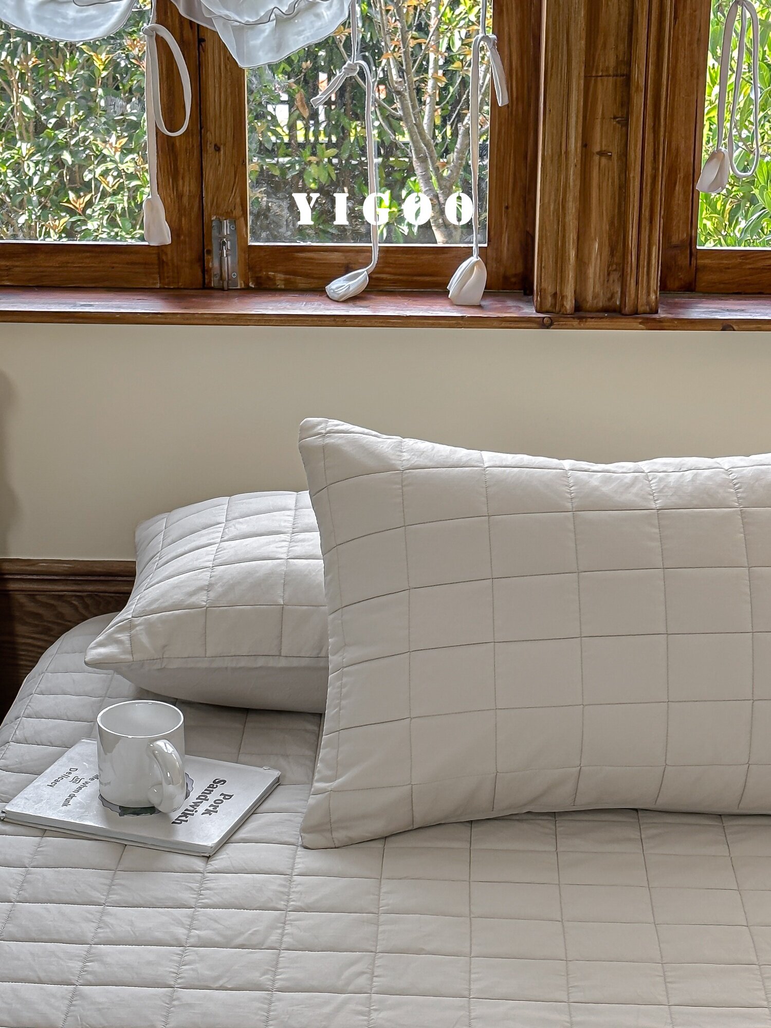 Простая мягкая стеганая простыня из тенселя и нейлона класса А с наполнителем, комплект из 3 предметов с высоким чехлом для матраса, однотонная