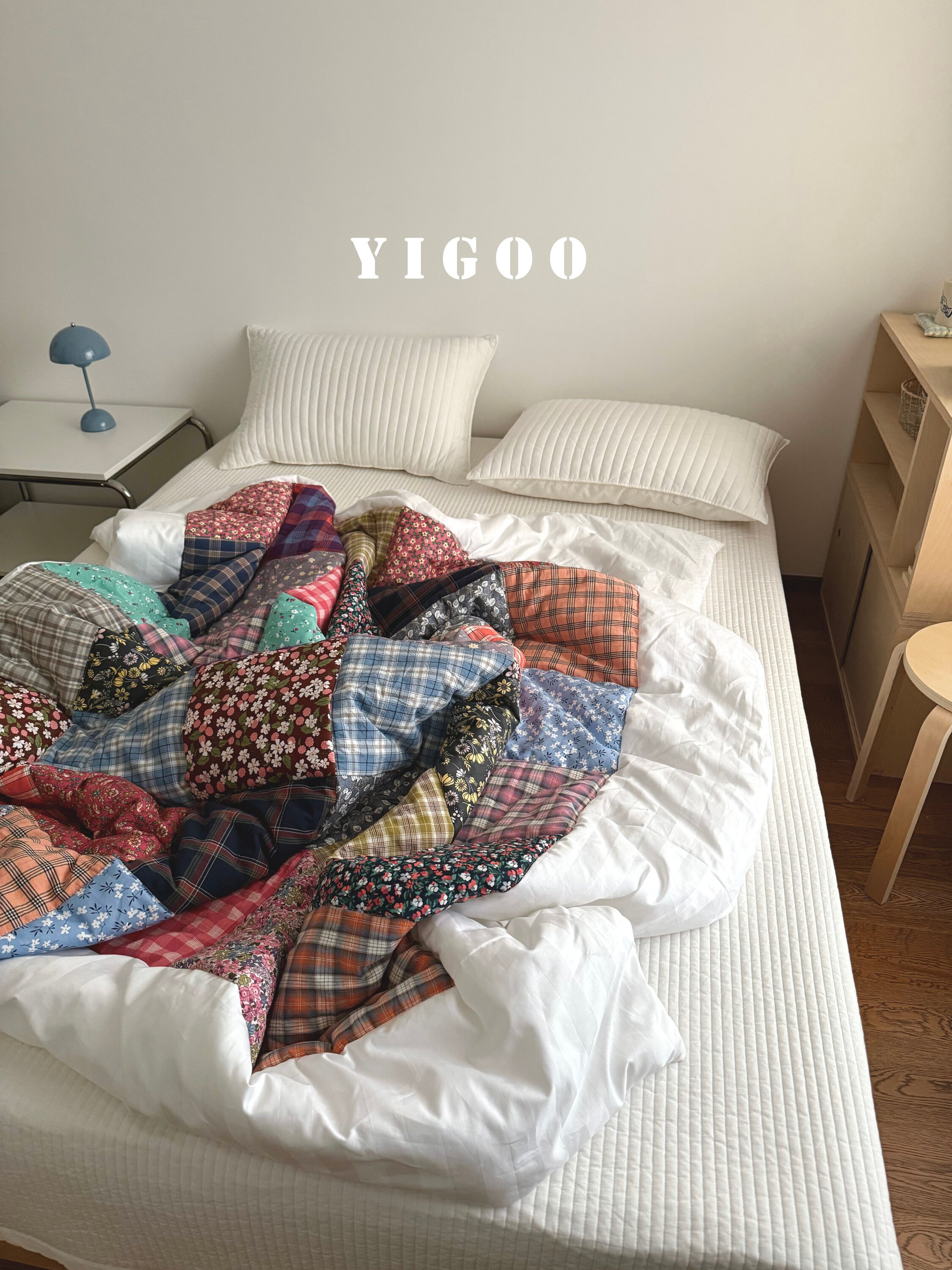 Бабушкино ручное одеяло из цельного хлопка лоскутное четырехсезонное корейское одеяло благополучия