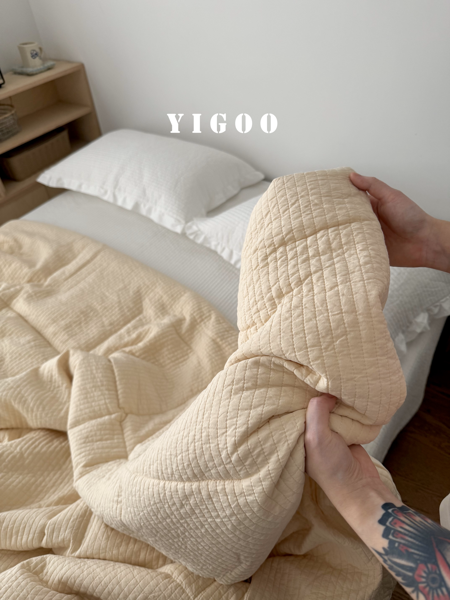 Корейское мягкое пушистое одеяло-хлеб | Простое однотонное стеганое хлопковое цельное одеяло весна-осень четыре сезона