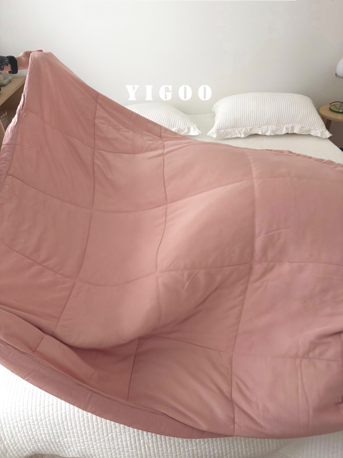 Корейское простое ультрамягкое двустороннее стираемое летнее одеяло из тенселя лиоцелл с охлаждающим эффектом