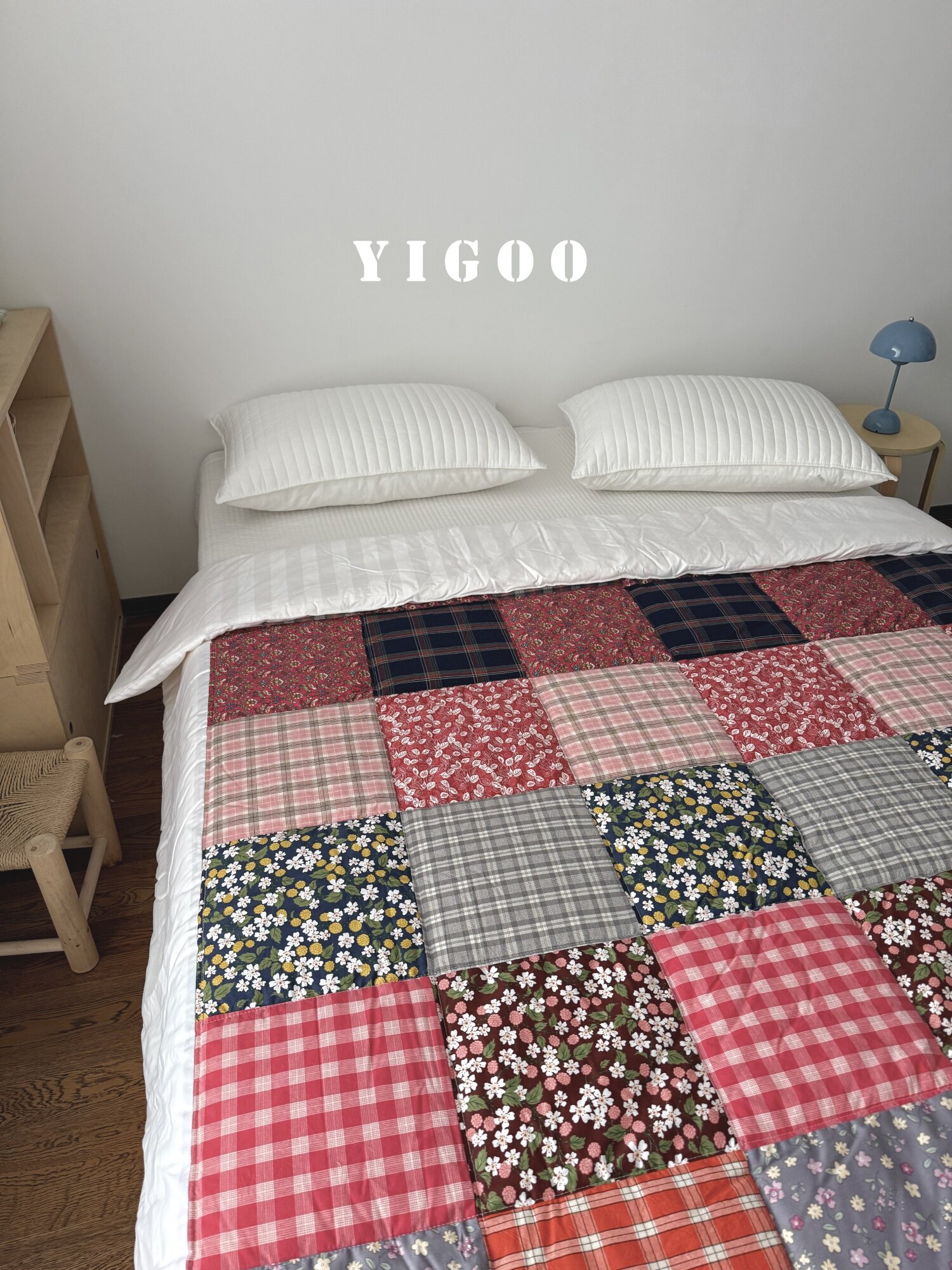 Бабушкино ручное одеяло из цельного хлопка лоскутное четырехсезонное корейское одеяло благополучия