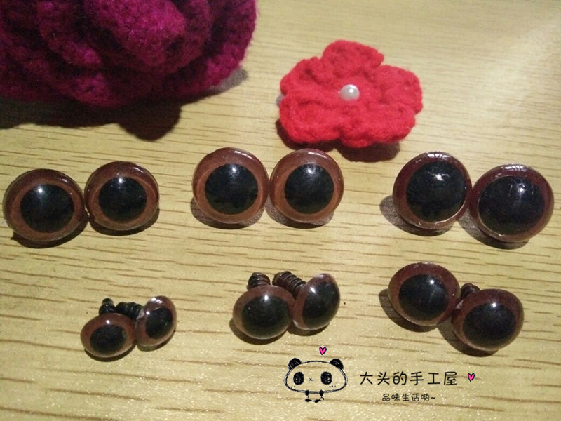 Imitation realistic threaded legs brown crystal eyes handmade doll doll doll teddy bear small animal dog DIY accessories