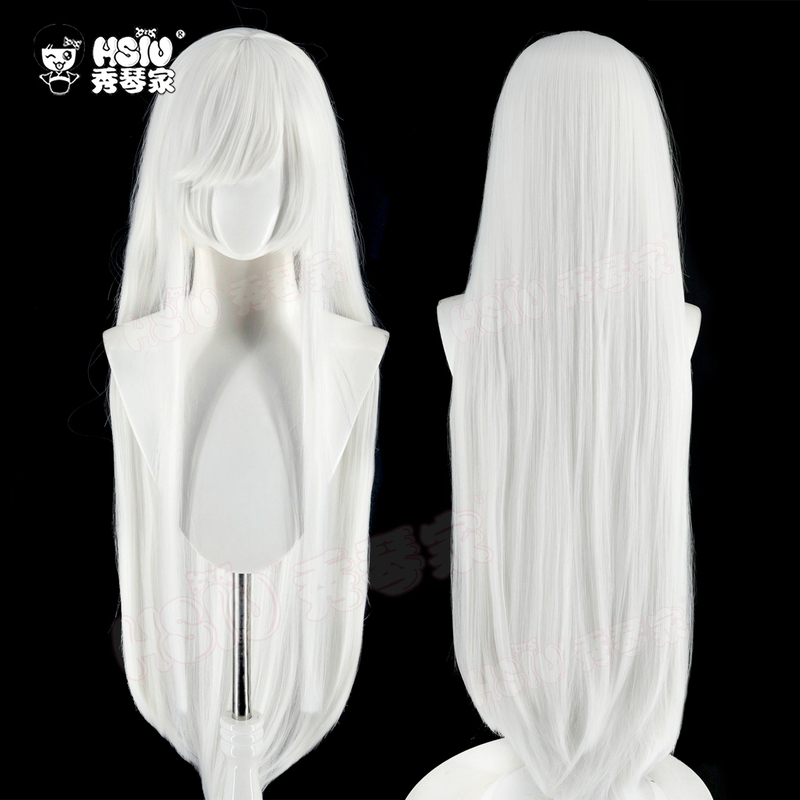 Xiuqin's House King of the Court Lovers' Song Li Bai Cosplay Wig White Long Straight Hair Styled Fake Hair