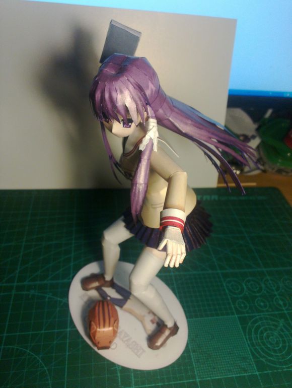CLANNAD 藤 林杏 Peony Anime 3D mô hình giấy DIY phiên bản giấy của nhãn hiệu mô hình giấy gundam