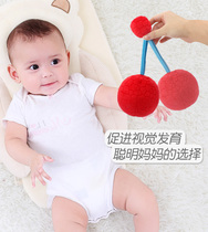 jollybaby Red Ball Baby Vision Chasing Training Baby Hand Catch Ball Tactical Perception Rattle Ball Toys