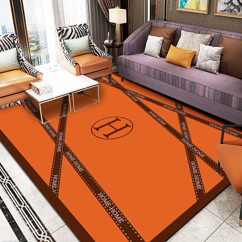 Net red living room coffee table blanket personality H simple modern light luxury home bedroom carpet cloakroom rectangular floor mat
