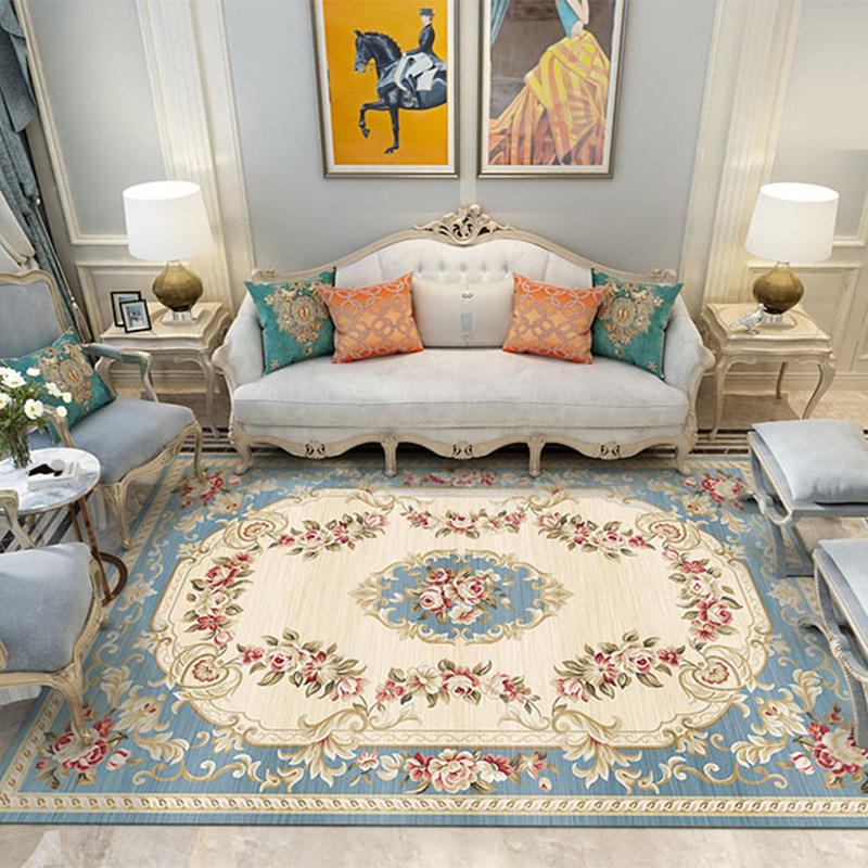 Eurostyle Living Room Sofa Rug Tea Table Bedroom Bedside Carpet Tatami Anti Slip Mat Washable Custom Carpet-Taobao