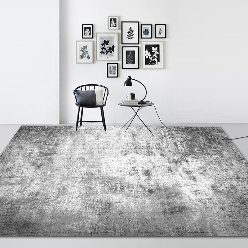 Nordic ins simple coffee table mat rug living room bedroom rug geometric bedside rug winter full shop can be customized - Taobao