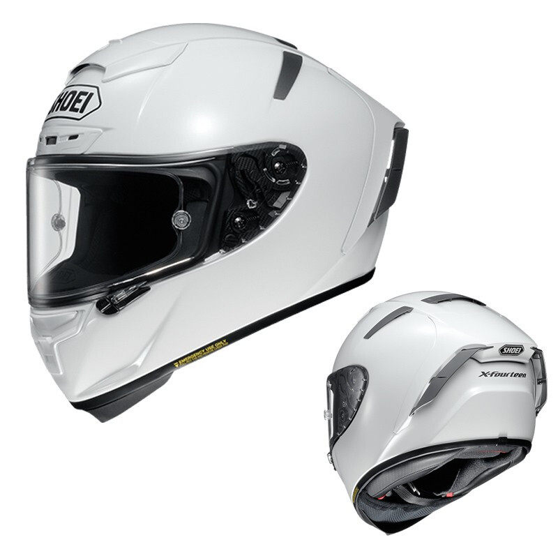 Japan's original imported SHOEI X14 locomotive safety hat pure white white locomotive racing helmet spot full helmet