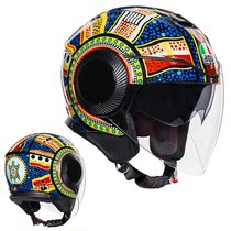 AGV ORBYT Motorcycle Helmet Male and female Seasons General 3 4 Helmets Double Lenses Locomotive Half Armor Spot